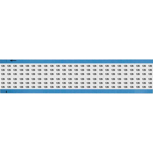 Wire Marker 0.75in H x 0.36in W, 126