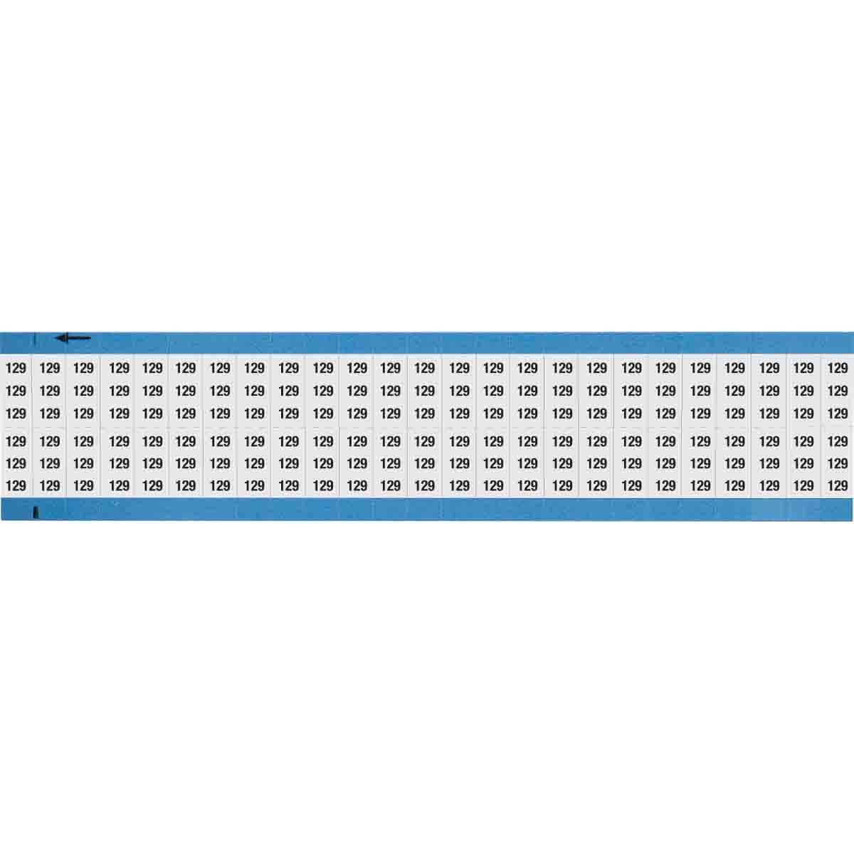 Wire Marker 0.75in H x 0.36in W, 129