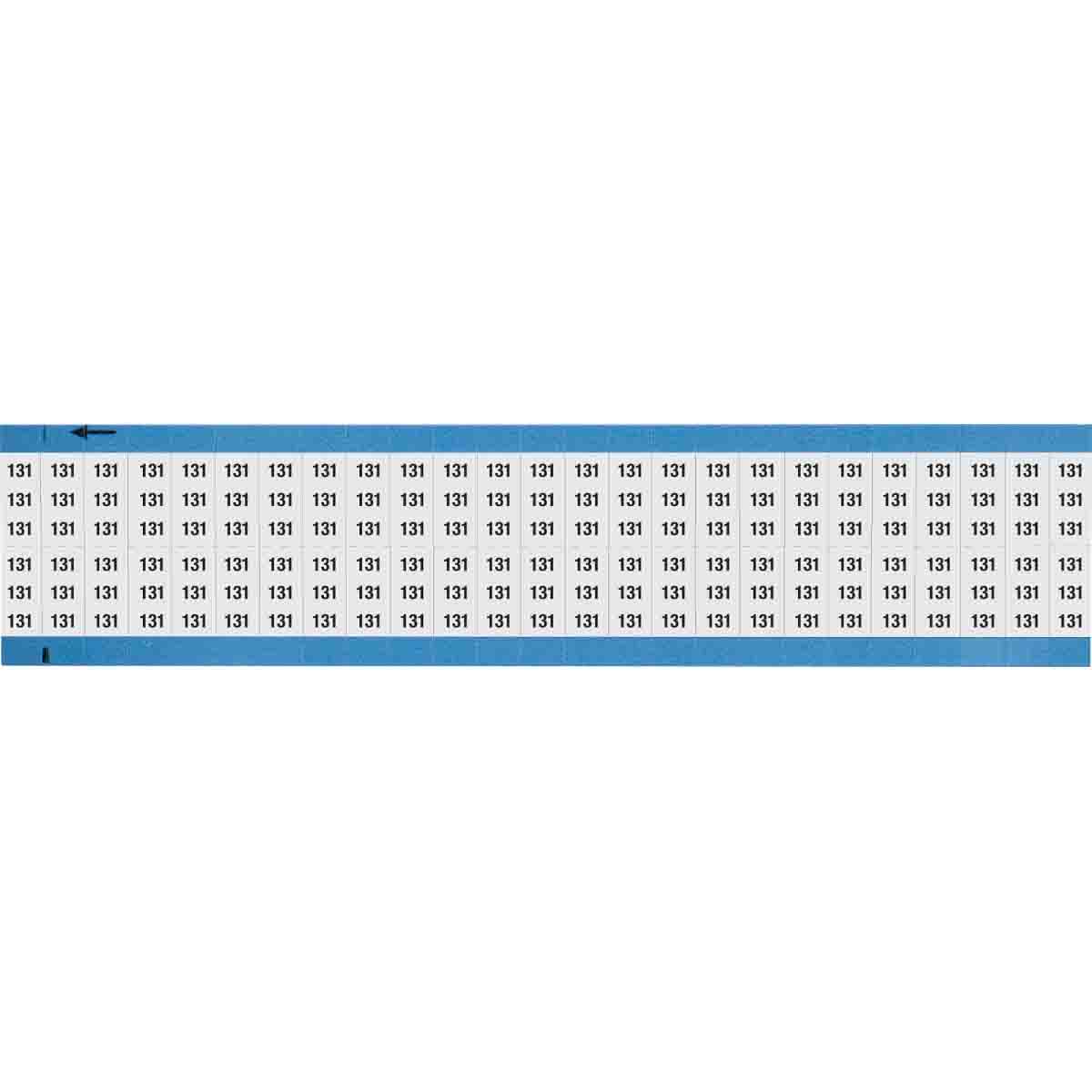 Wire Marker 0.75in H x 0.36in W, 131