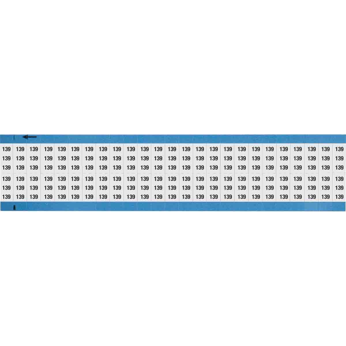 Wire Marker 0.75in H x 0.36in W, 139