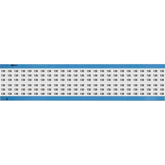 Wire Marker 0.75in H x 0.36in W, 139