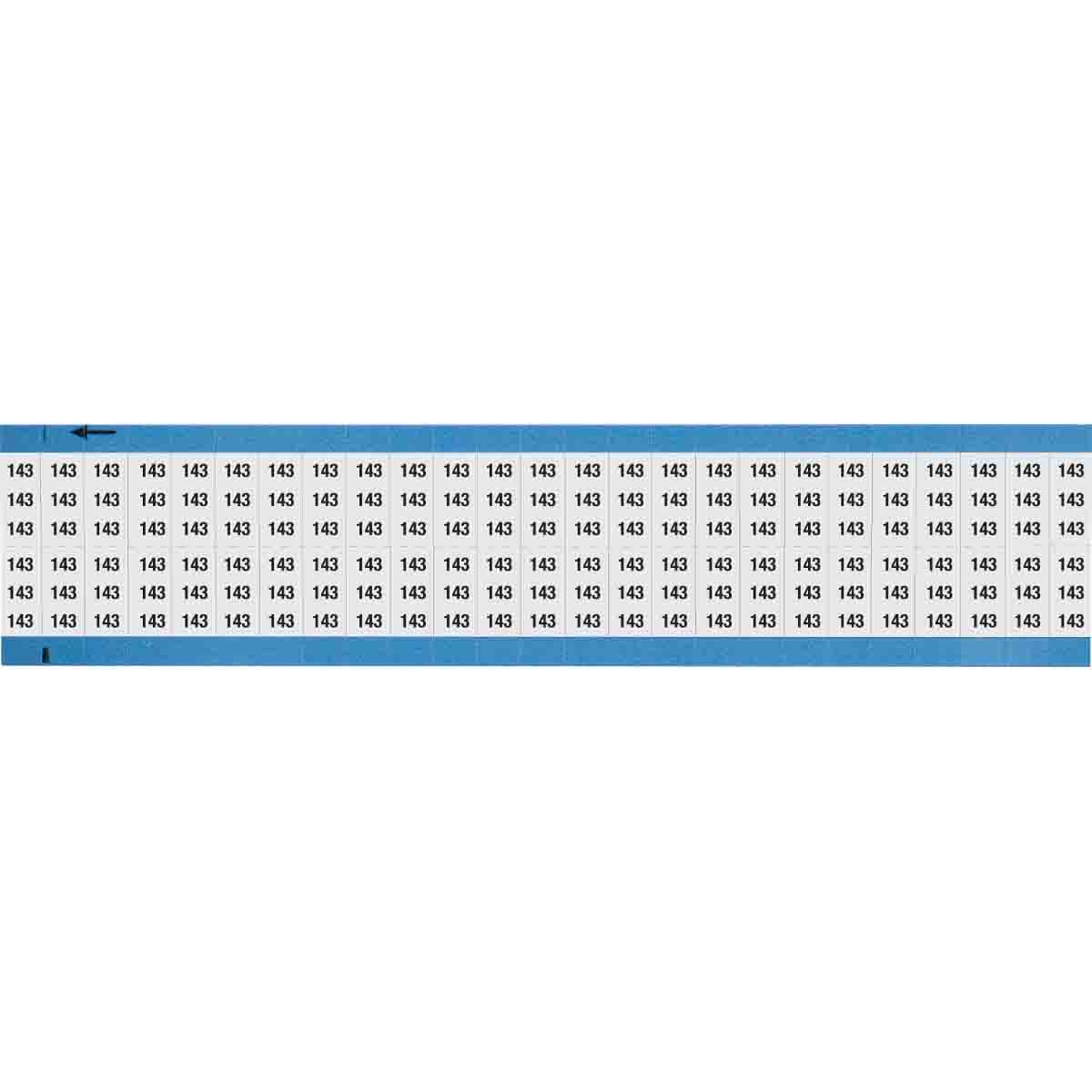 Wire Marker 0.75in H x 0.36in W, 143