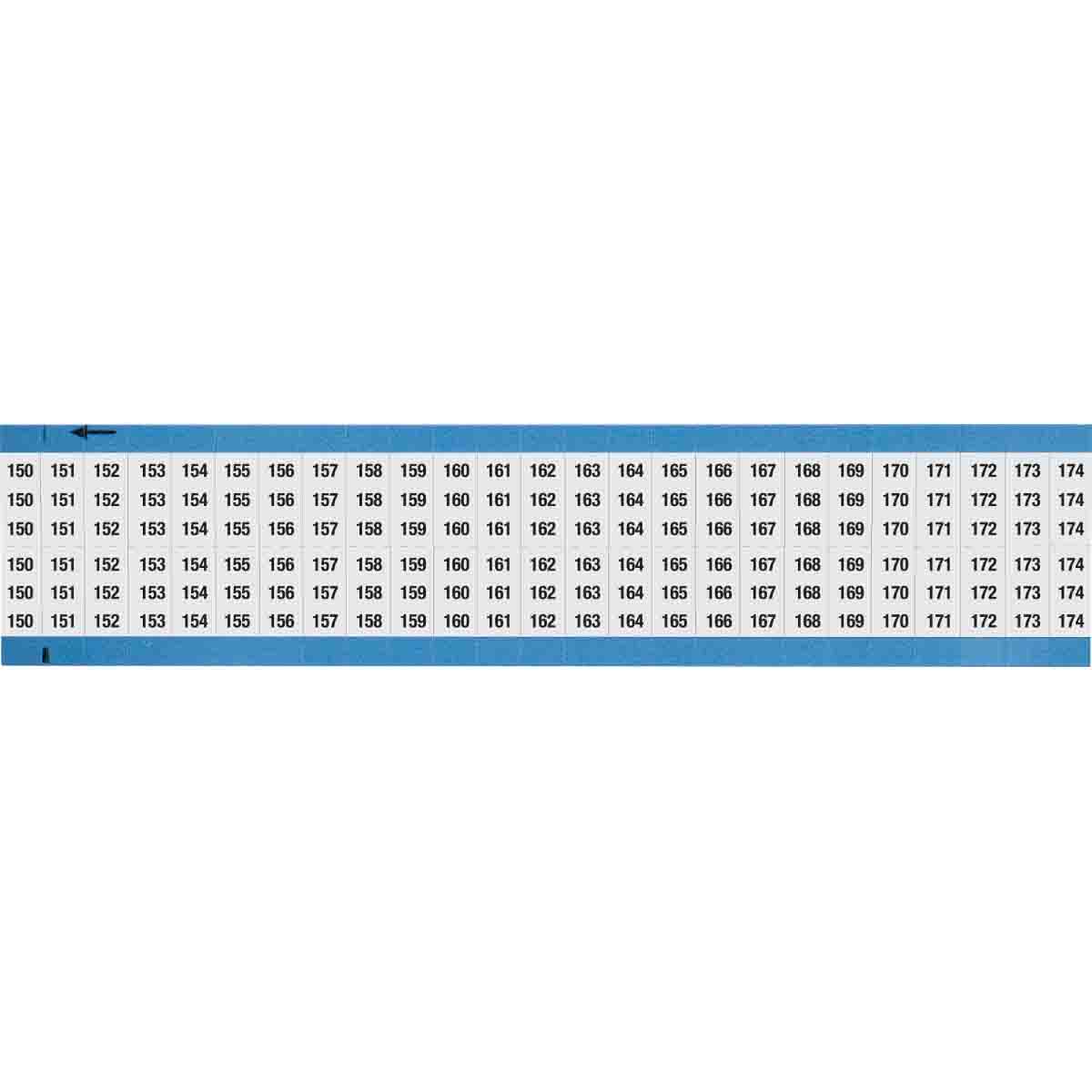 Wire Marker 0.75in H x 0.36in W, 150-174