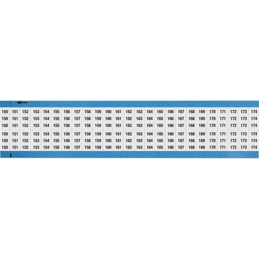 Wire Marker 0.75in H x 0.36in W, 150-174