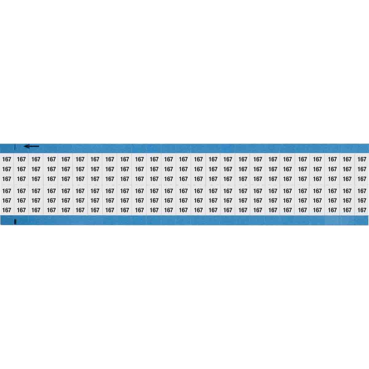 Wire Marker 0.75in H x 0.36in W, 167