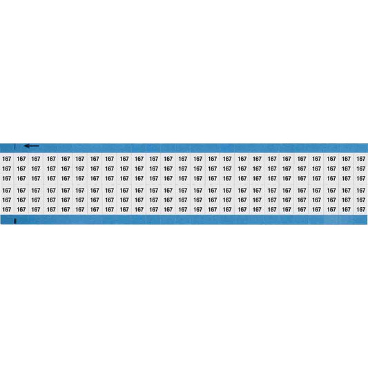 Wire Marker 0.75in H x 0.36in W, 167