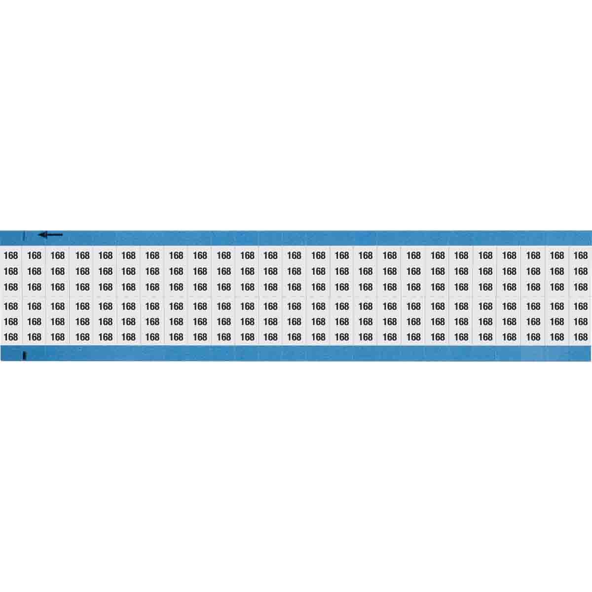 Wire Marker 0.75in H x 0.36in W, 168