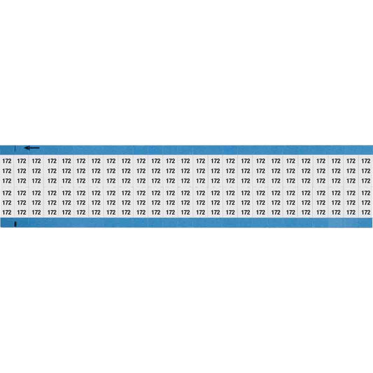 Wire Marker 0.75in H x 0.36in W, 172