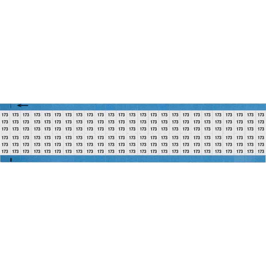 Wire Marker 0.75in H x 0.36in W, 173