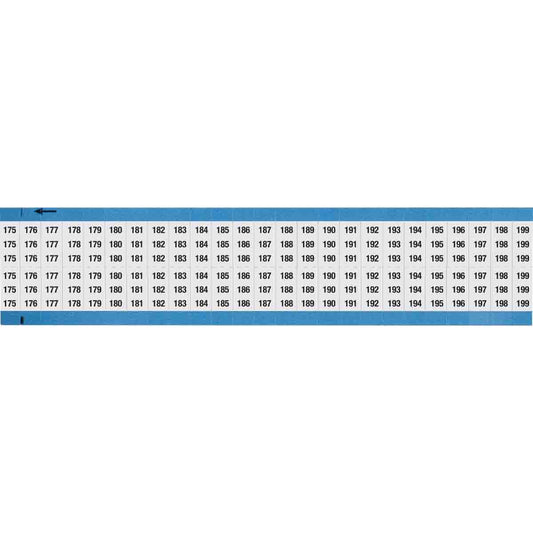 Wire Marker 0.75in H x 0.36in W, 175-199