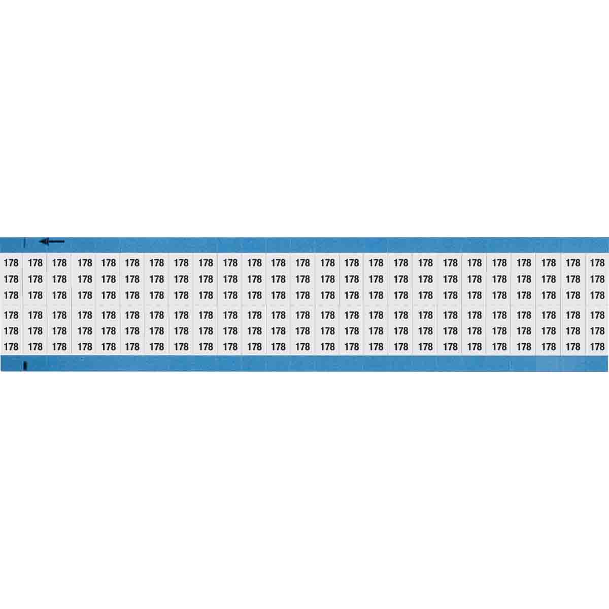 Wire Marker 0.75in H x 0.36in W, 178