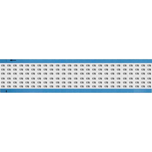 Wire Marker 0.75in H x 0.36in W, 178