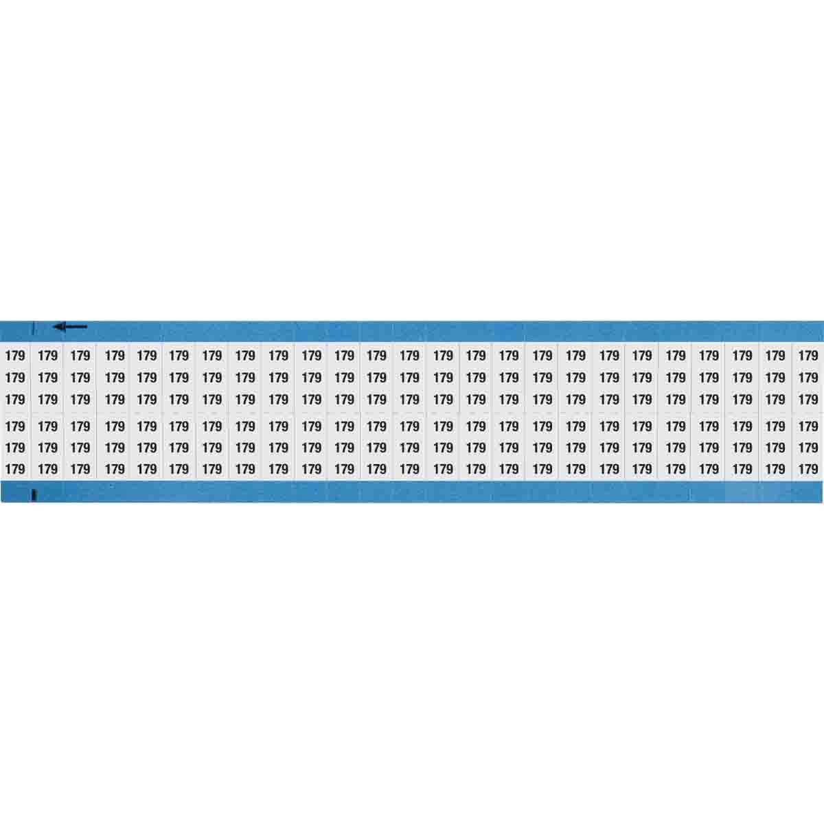 Wire Marker 0.75in H x 0.36in W, 179