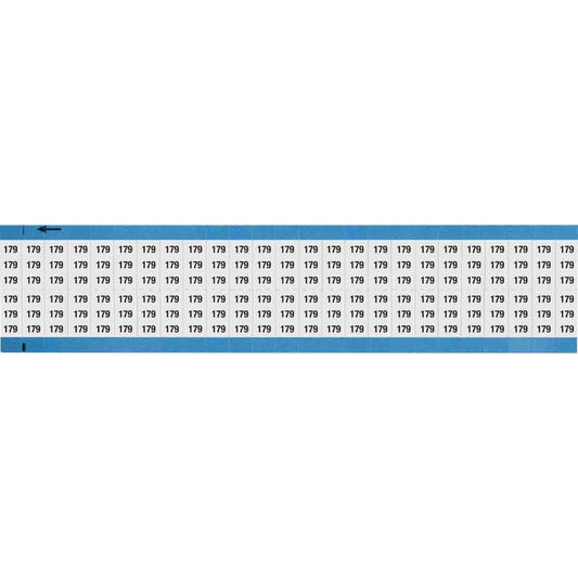 Wire Marker 0.75in H x 0.36in W, 179