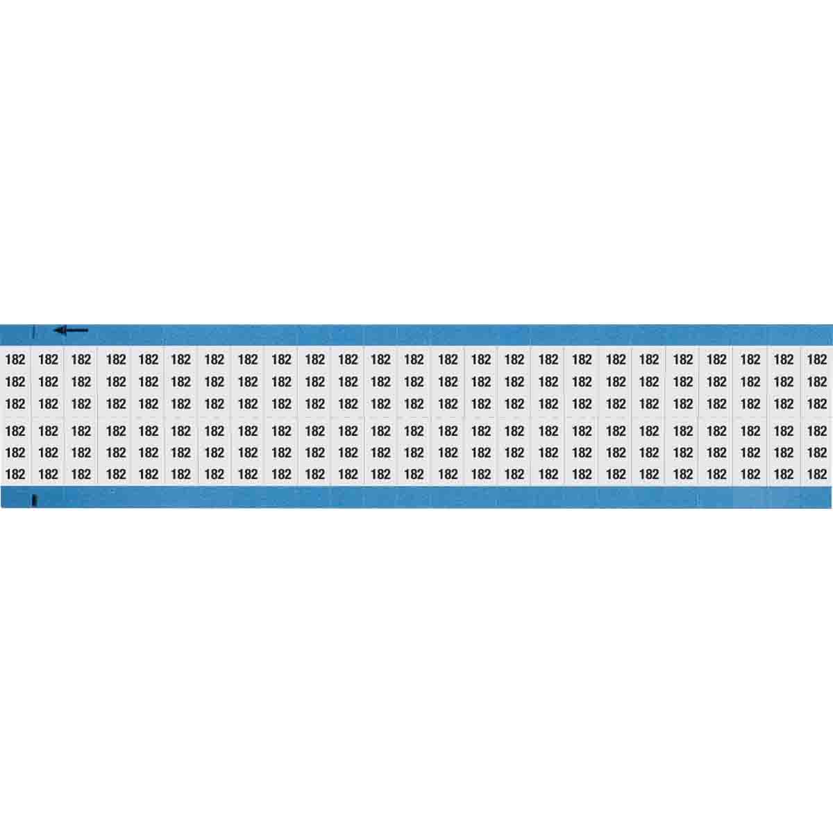 Wire Marker 0.75in H x 0.36in W, 182