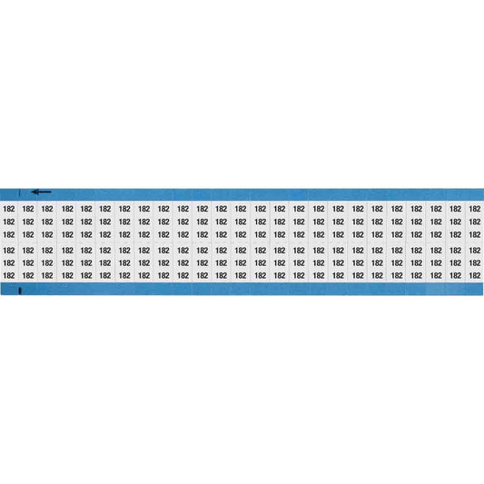 Wire Marker 0.75in H x 0.36in W, 182