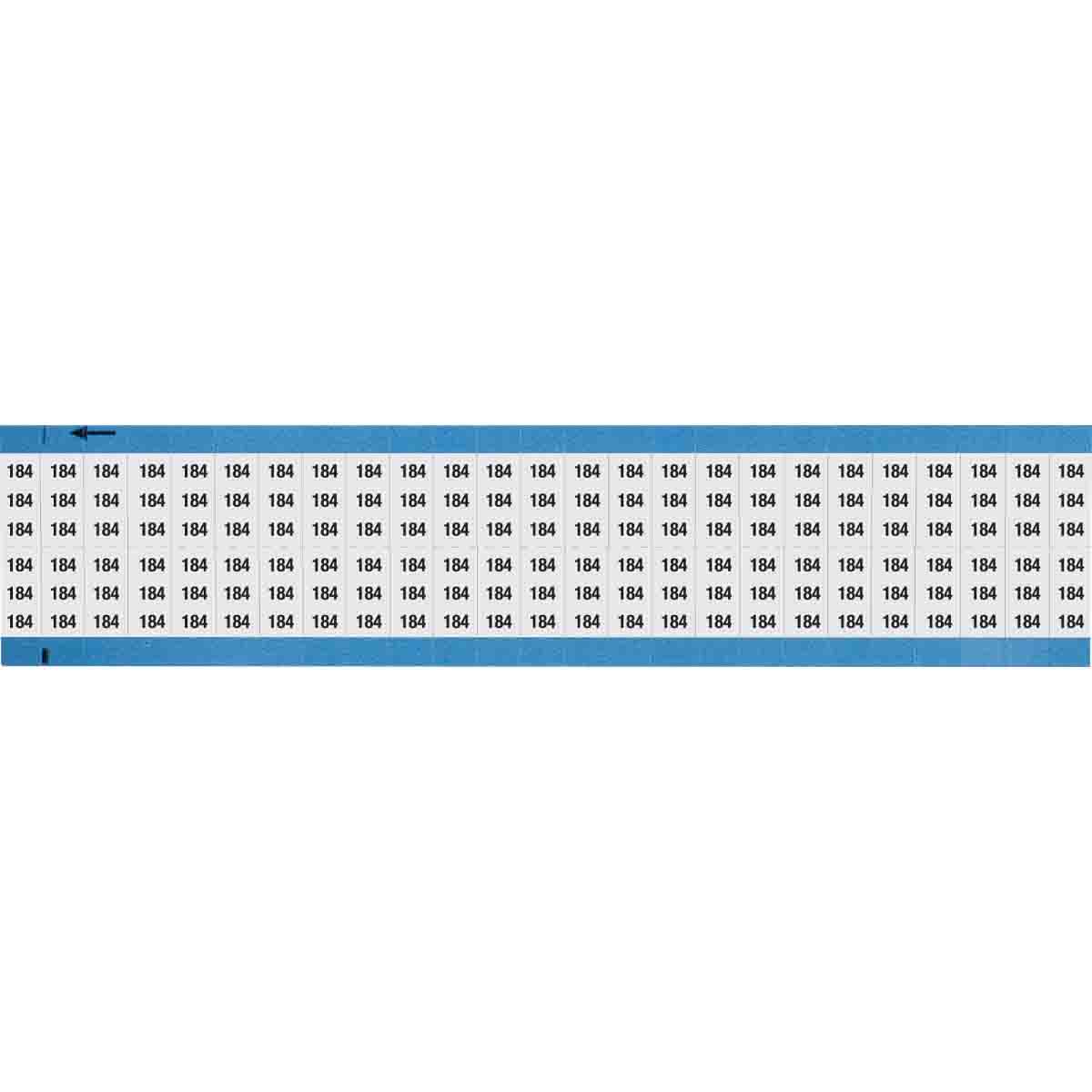 Wire Marker 0.75in H x 0.36in W, 184