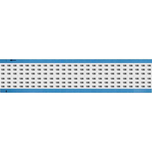 Wire Marker 0.75in H x 0.36in W, 186