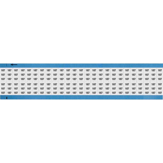 Wire Marker 0.75in H x 0.36in W, 187