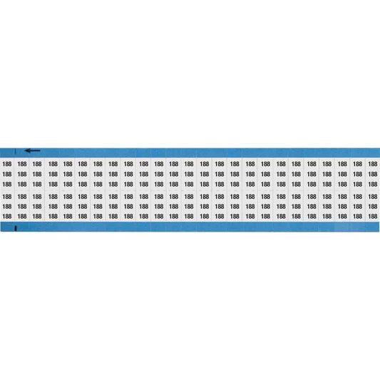 Wire Marker 0.75in H x 0.36in W, 188