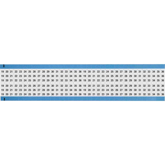 Wire Marker 0.75in H x 0.25in W, 19 to 36