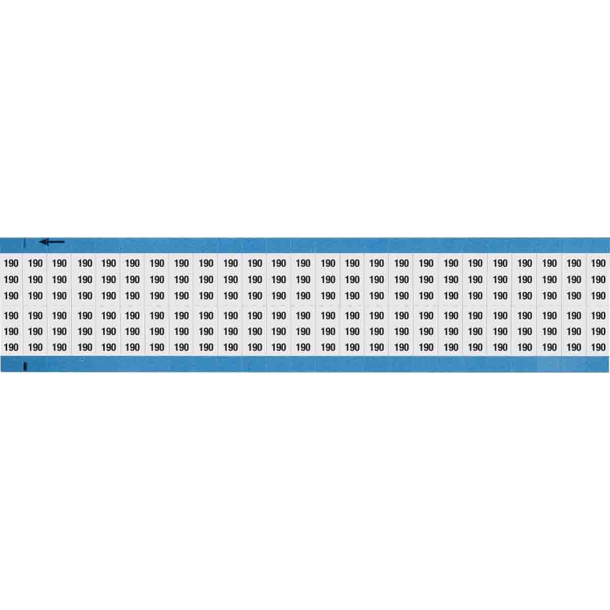 Wire Marker 0.75in H x 0.36in W, 190