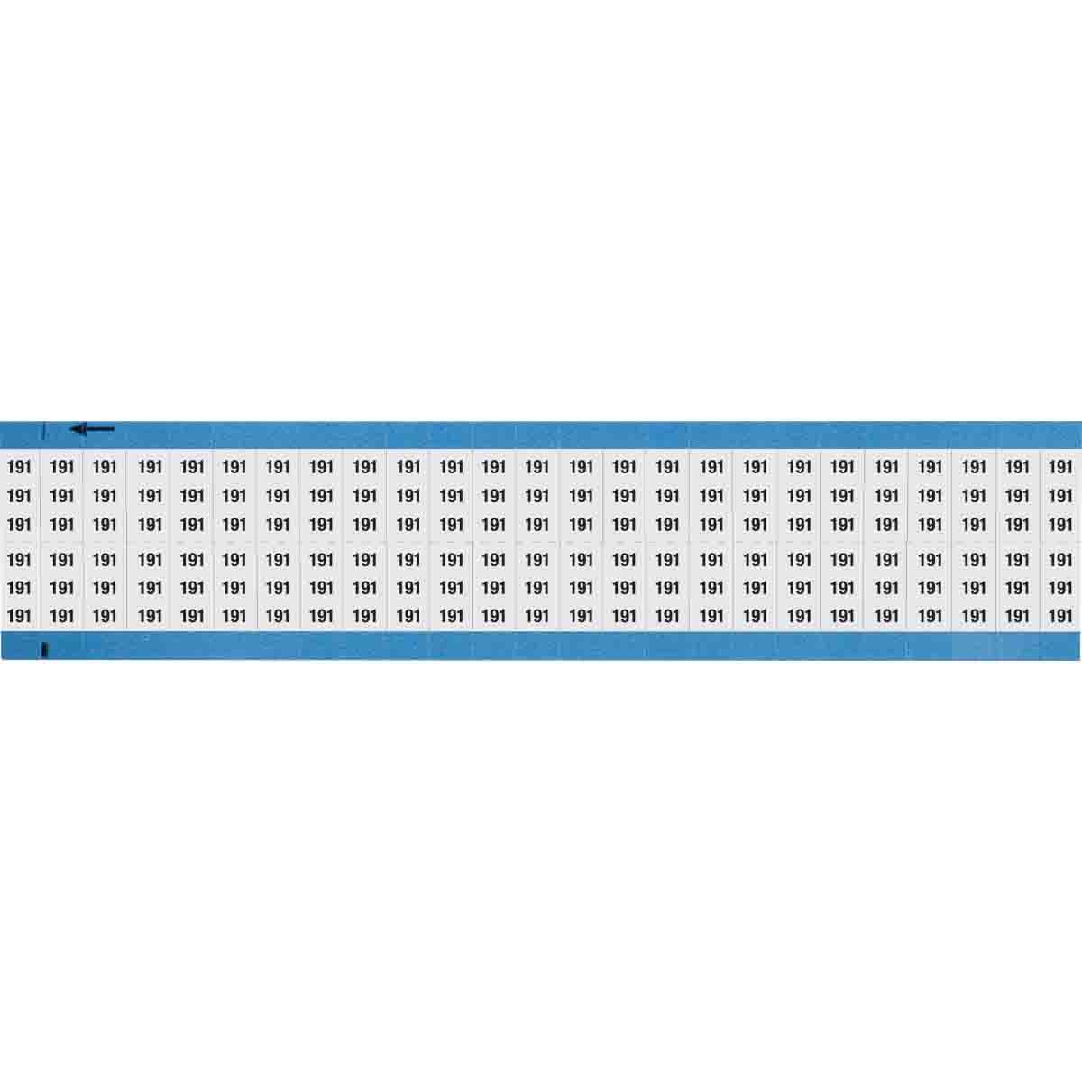 Wire Marker 0.75in H x 0.36in W, 191