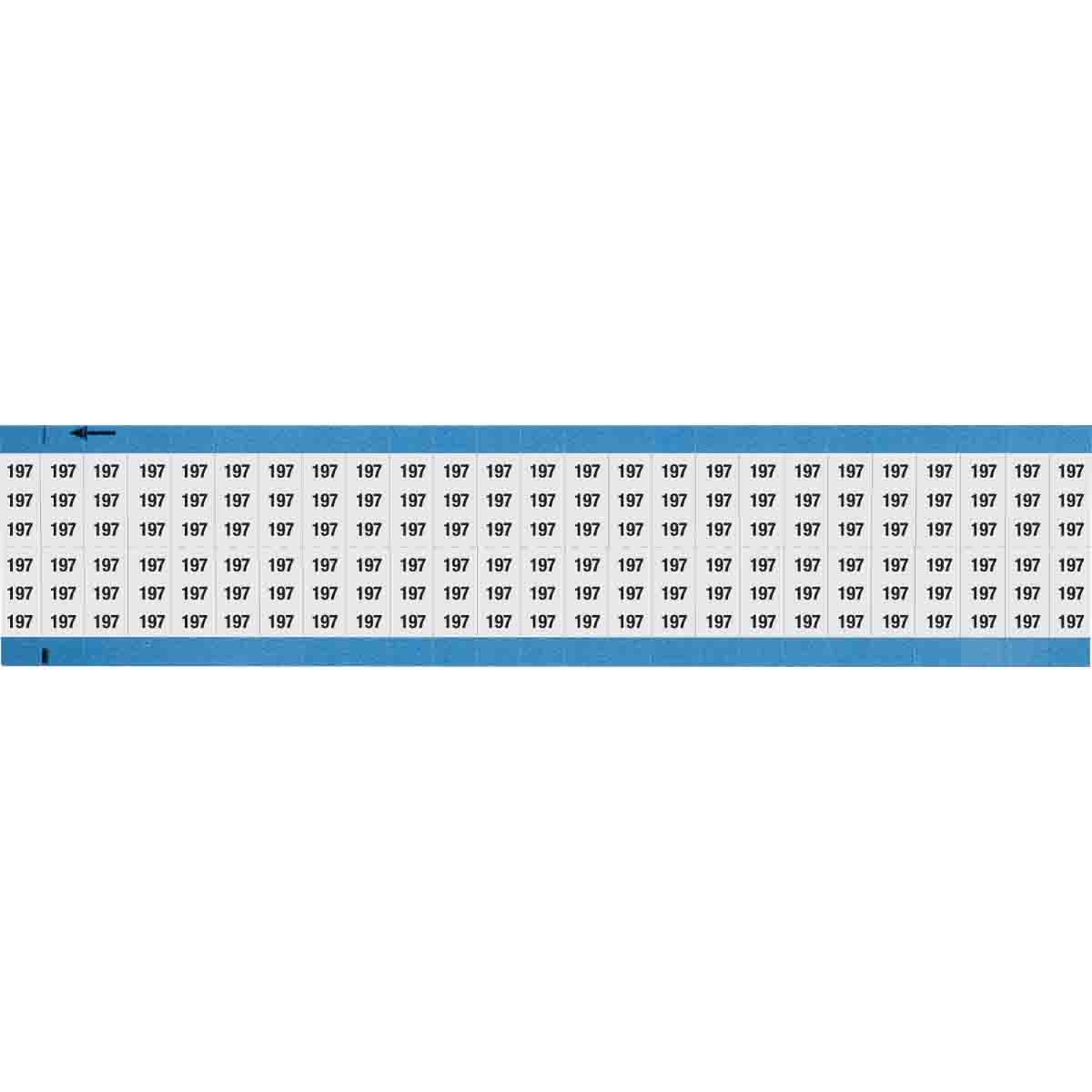 Wire Marker 0.75in H x 0.36in W, 197