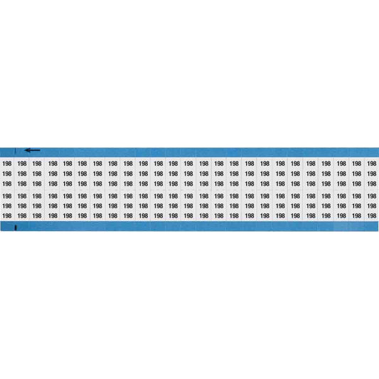 Wire Marker 0.75in H x 0.36in W, 198