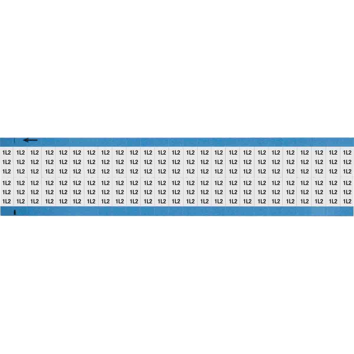 Wire Marker 0.75in H x 0.36in W, 1L2