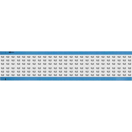 Wire Marker 0.75in H x 0.36in W, 1L2