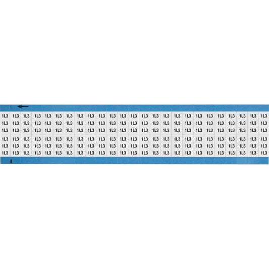 Wire Marker 0.75in H x 0.36in W, 1L3