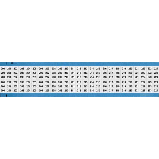 Wire Marker 0.75in H x 0.36in W, 200-224