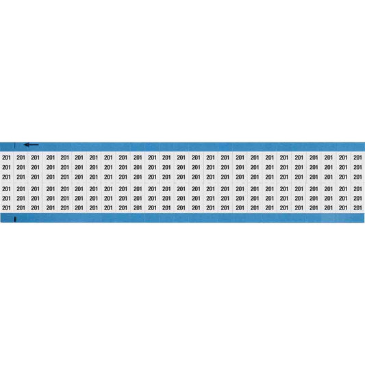 Wire Marker 0.75in H x 0.36in W, 201