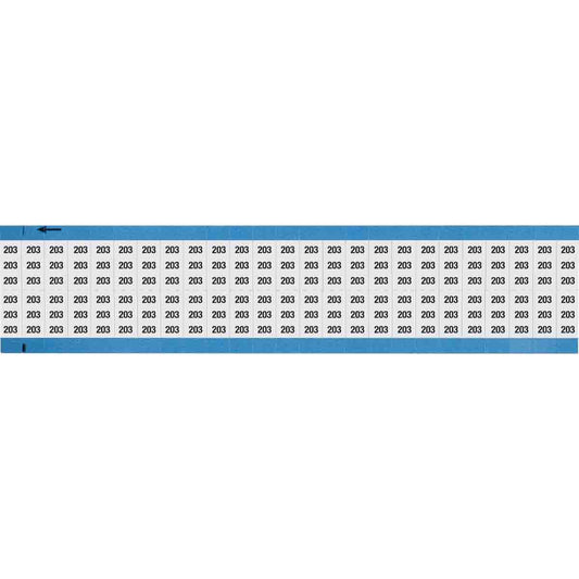 Wire Marker 0.75in H x 0.36in W, 203