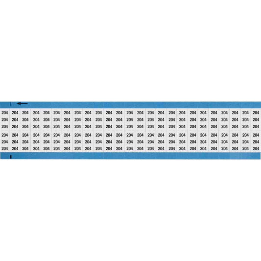 Wire Marker 0.75in H x 0.36in W, 204