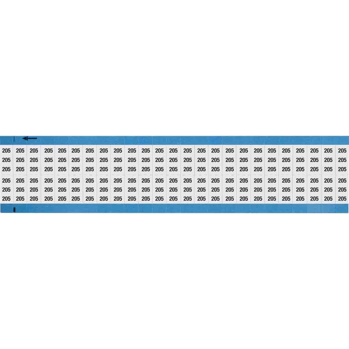 Wire Marker 0.75in H x 0.36in W, 205