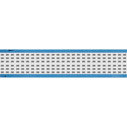 Wire Marker 0.75in H x 0.36in W, 205