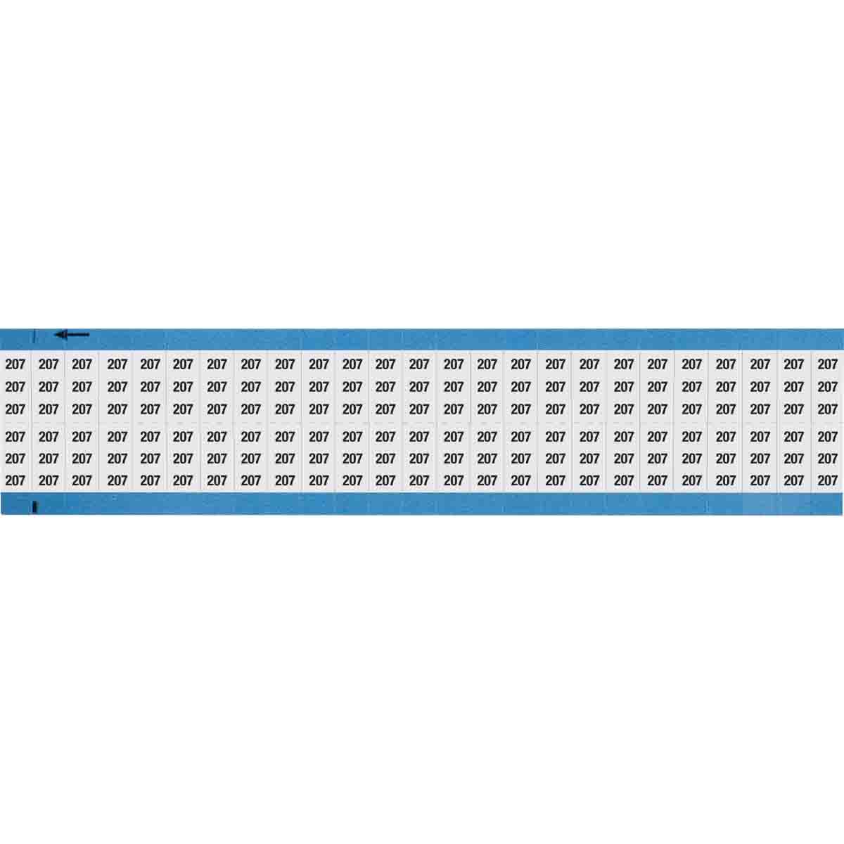 Wire Marker 0.75in H x 0.36in W, 207