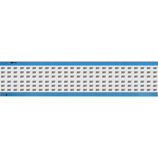 Wire Marker 0.75in H x 0.36in W, 207