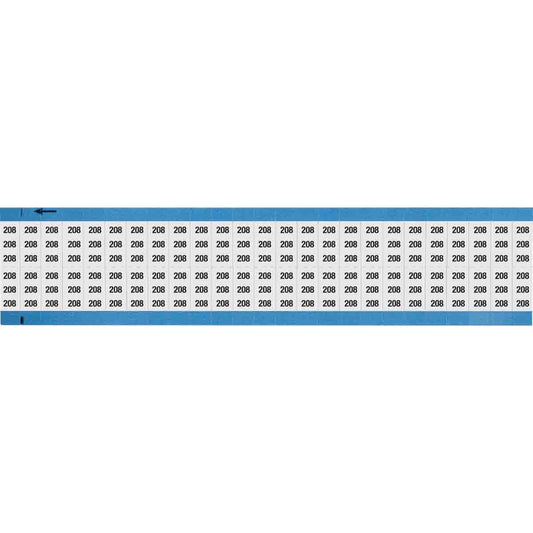 Wire Marker 0.75in H x 0.36in W, 208