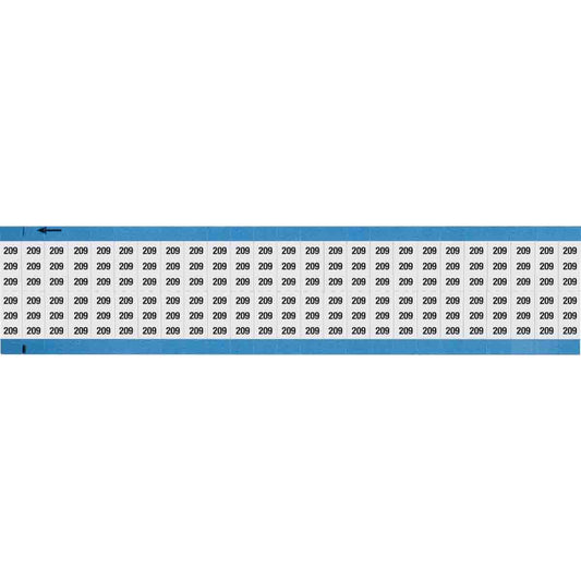 Wire Marker 0.75in H x 0.36in W, 209