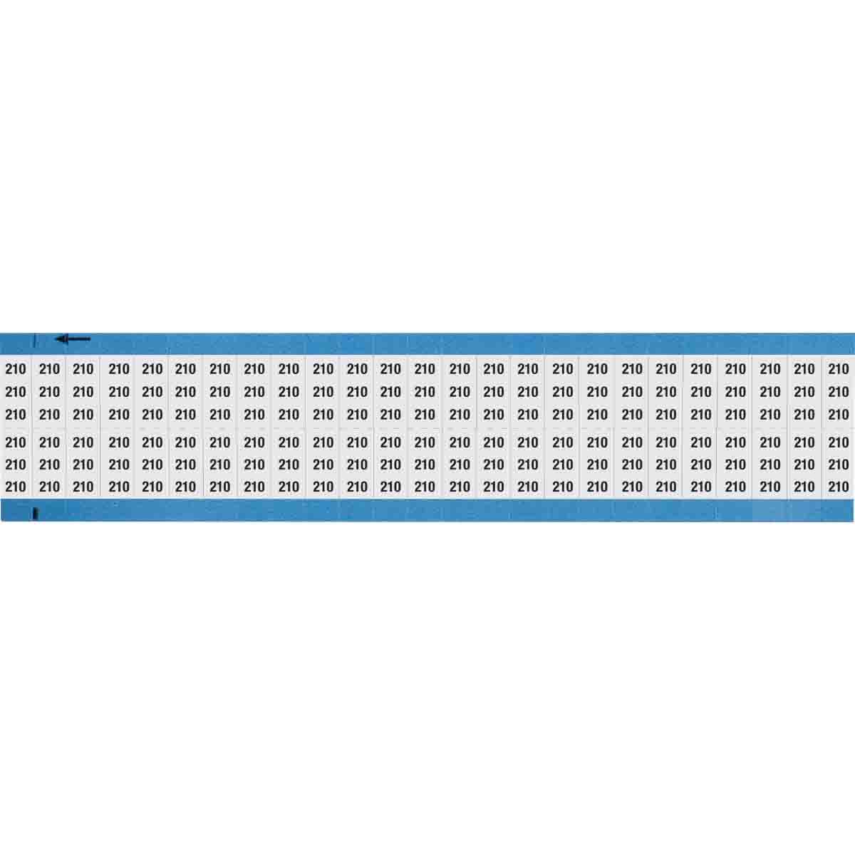 Wire Marker 0.75in H x 0.36in W, 210