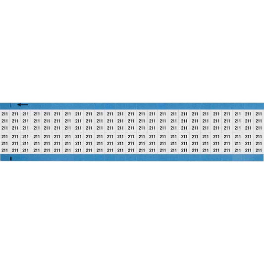 Wire Marker 0.75in H x 0.36in W, 211