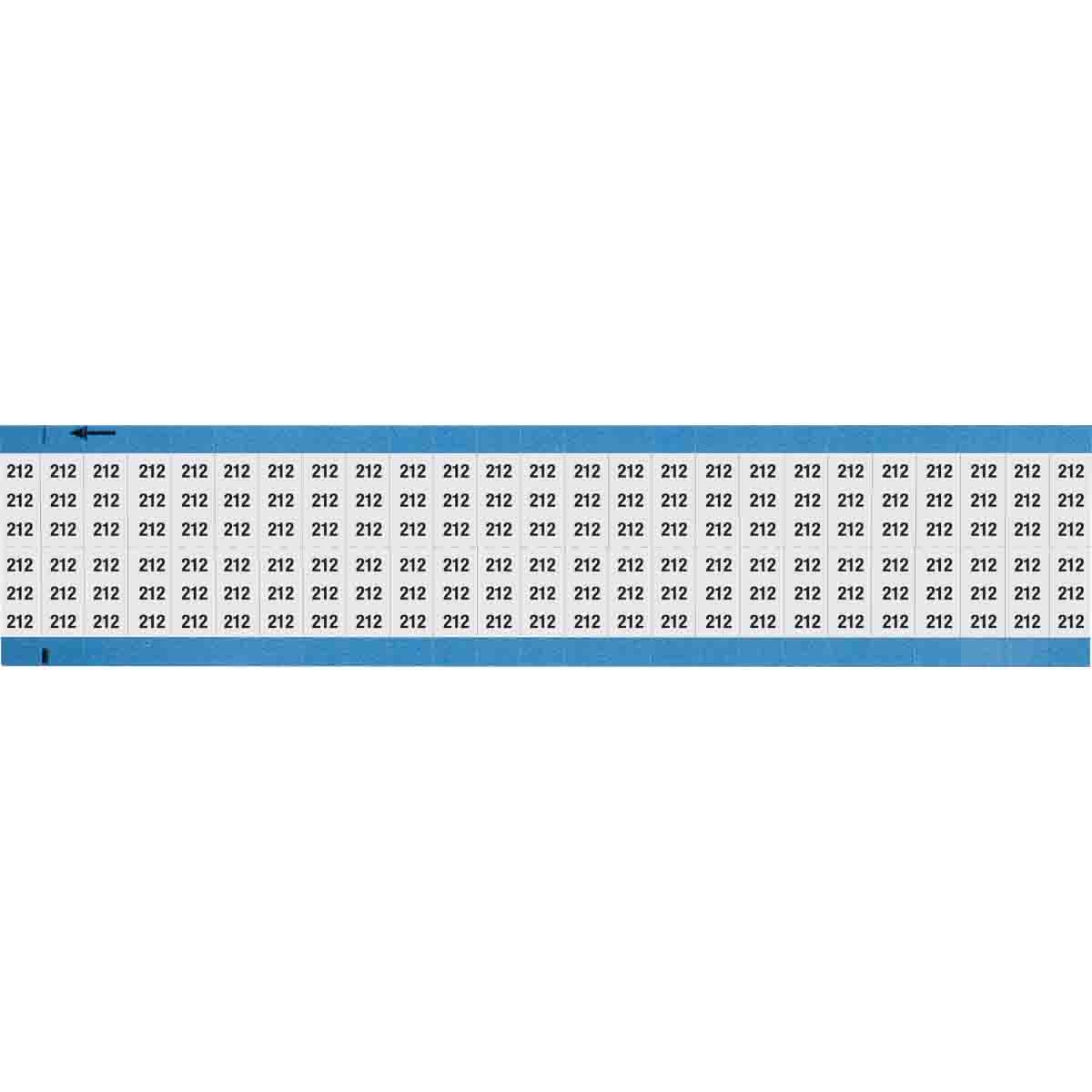 Wire Marker 0.75in H x 0.36in W, 212