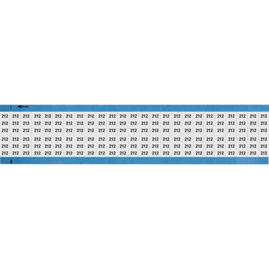 Wire Marker 0.75in H x 0.36in W, 212