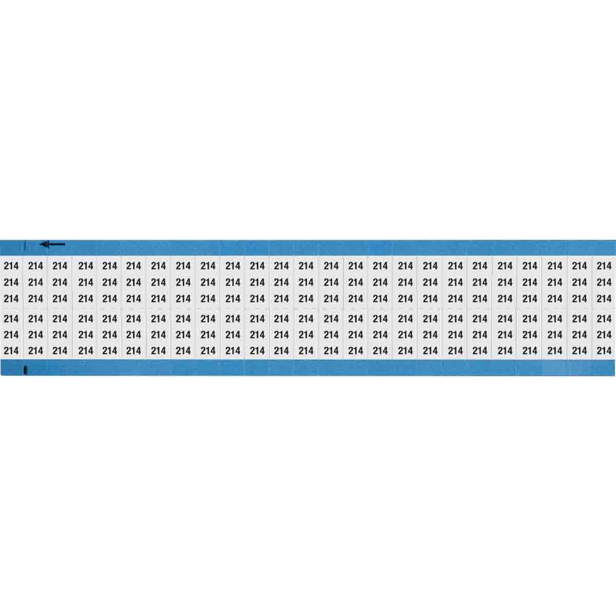 Wire Marker 0.75in H x 0.36in W, 214