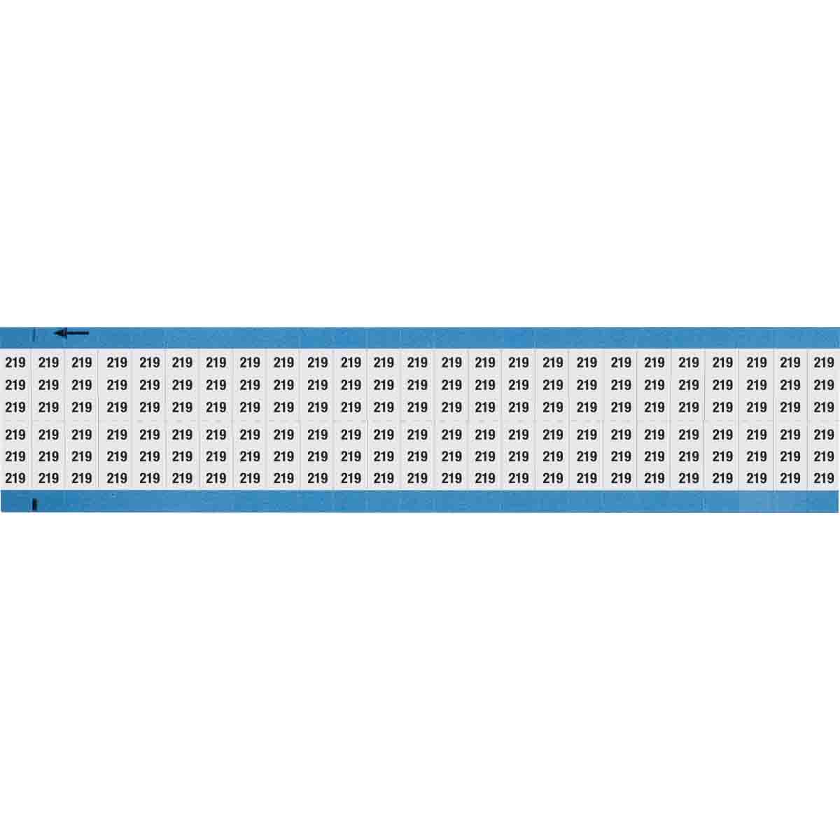 Wire Marker 0.75in H x 0.36in W, 219