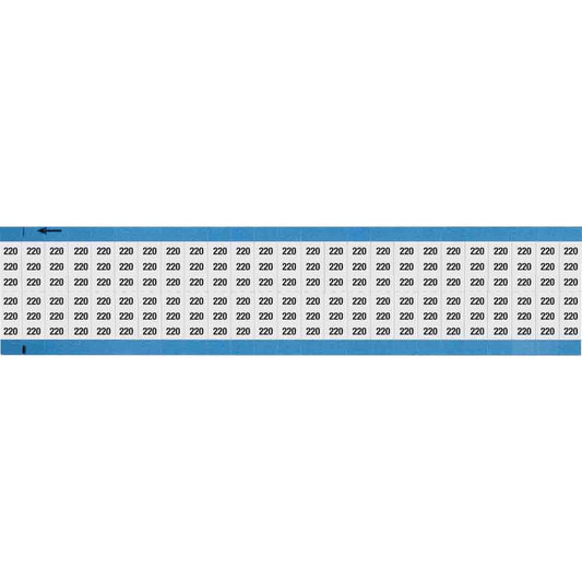 Wire Marker 0.75in H x 0.36in W, 220