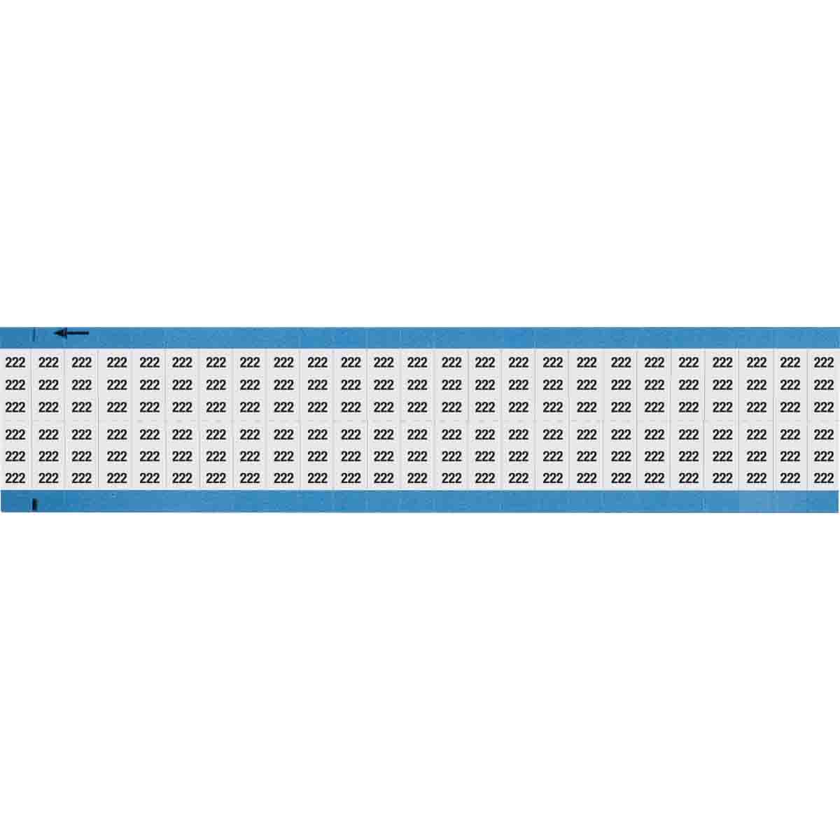 Wire Marker 0.75in H x 0.36in W, 222